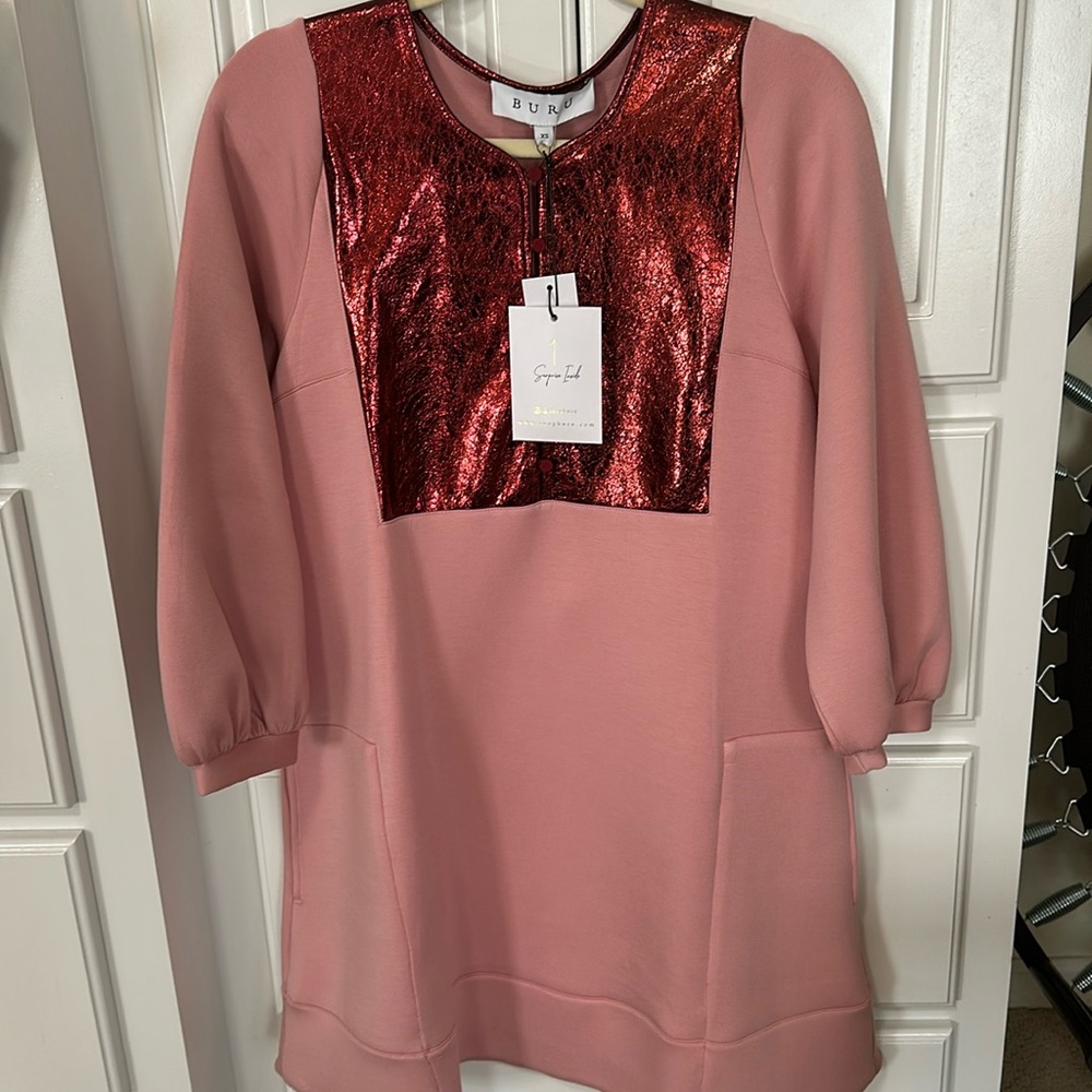 BURU Bib Front A-Line Dress